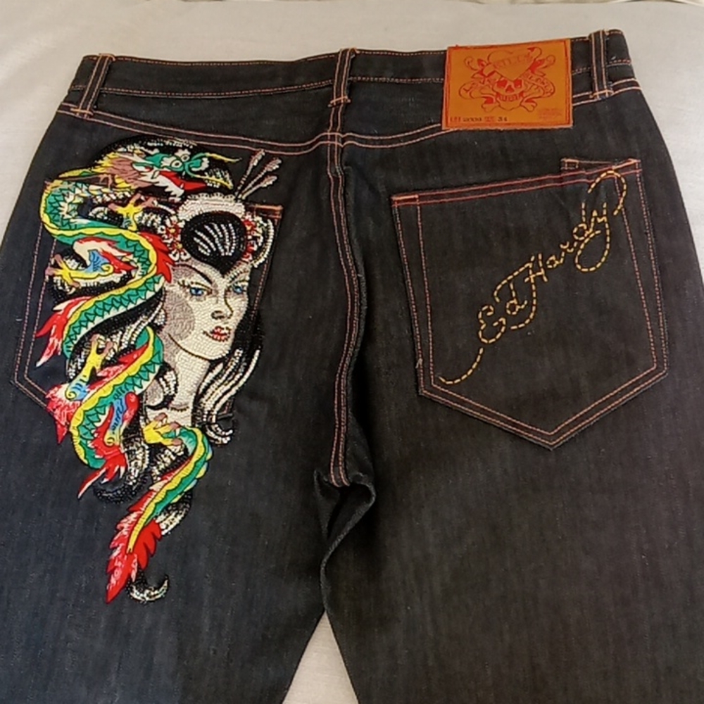 Brand New Ed Hardy Jean's 34×32 excellent quality.